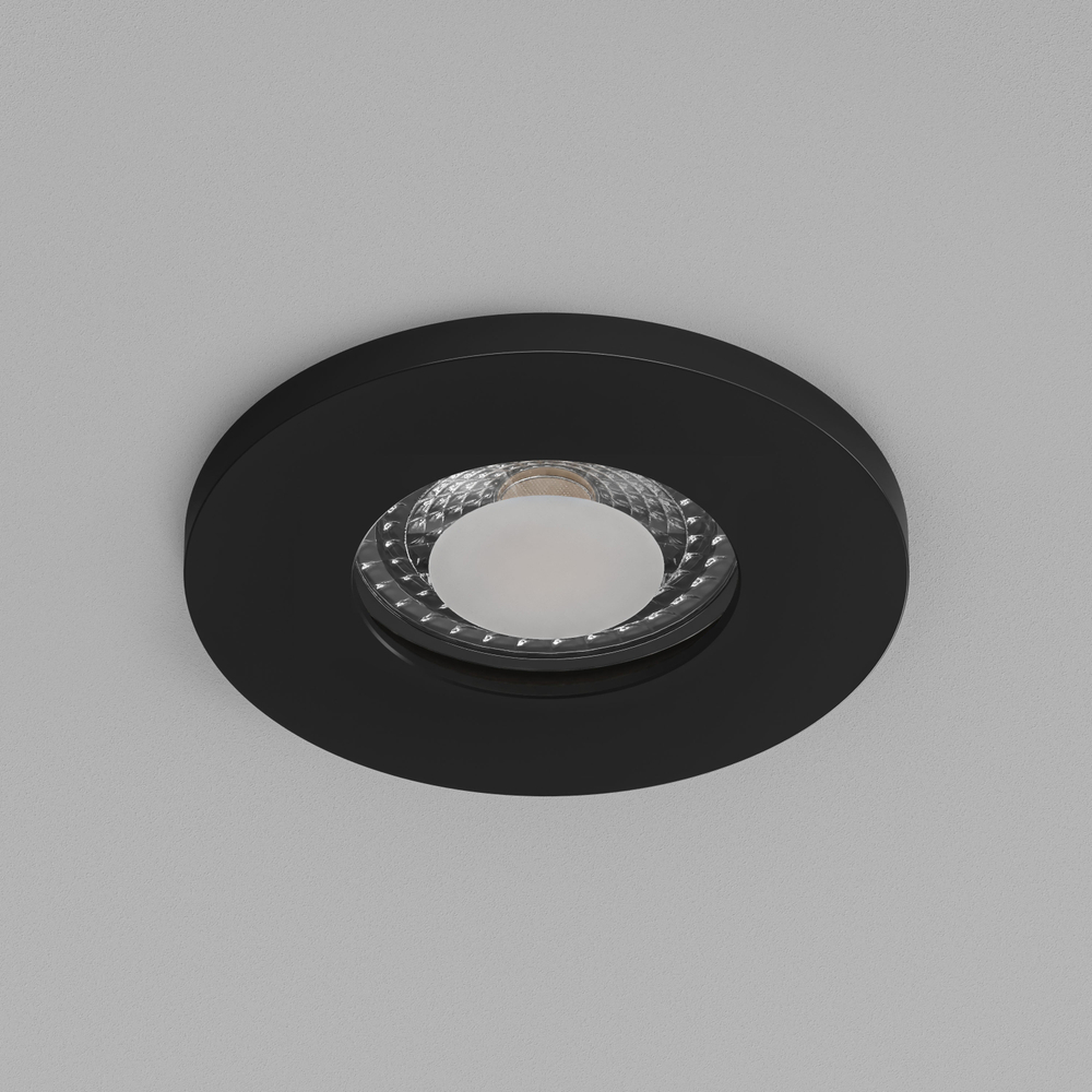 DK2036-BK Встраиваемый светильник влагозащ., IP 44, до 15 Вт, GU10, LED, черный, алюминий