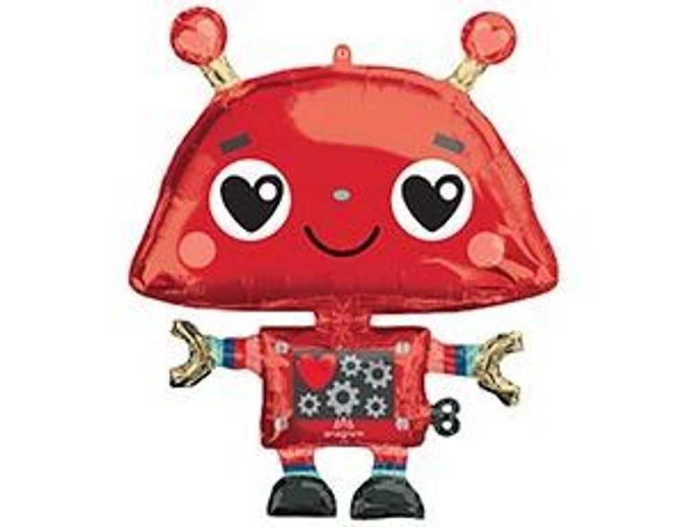 А ФИГУРА/P35 Робот влюбленный сердца Red
