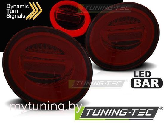 Фонари задние LED BAR RED SMOKE SEQ для VW NEW BEETLE 10.98-05