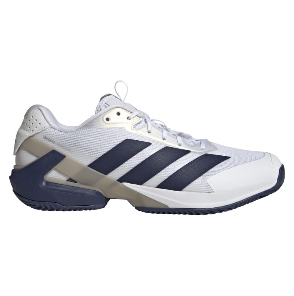 Мужские кроссовки теннисные Adidas Adizero Ubersonic 5 M Clay - cloud white/dark blue