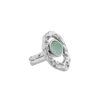 Кольцо двойное Possebon Blue Sky Agate 16.5 мм K7158.21/16.5 BL/S