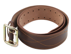 Ремень кожанный Prival офицерский №4, коричневый