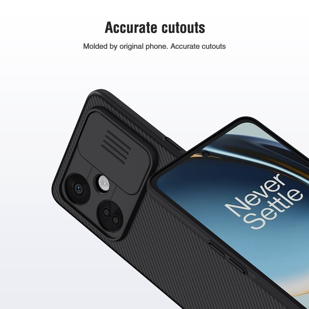 Чехол жесткий для смартфона OnePlus Nord CE3 Lite от Nillkin серии CamShield Case с защитной шторкой для камеры