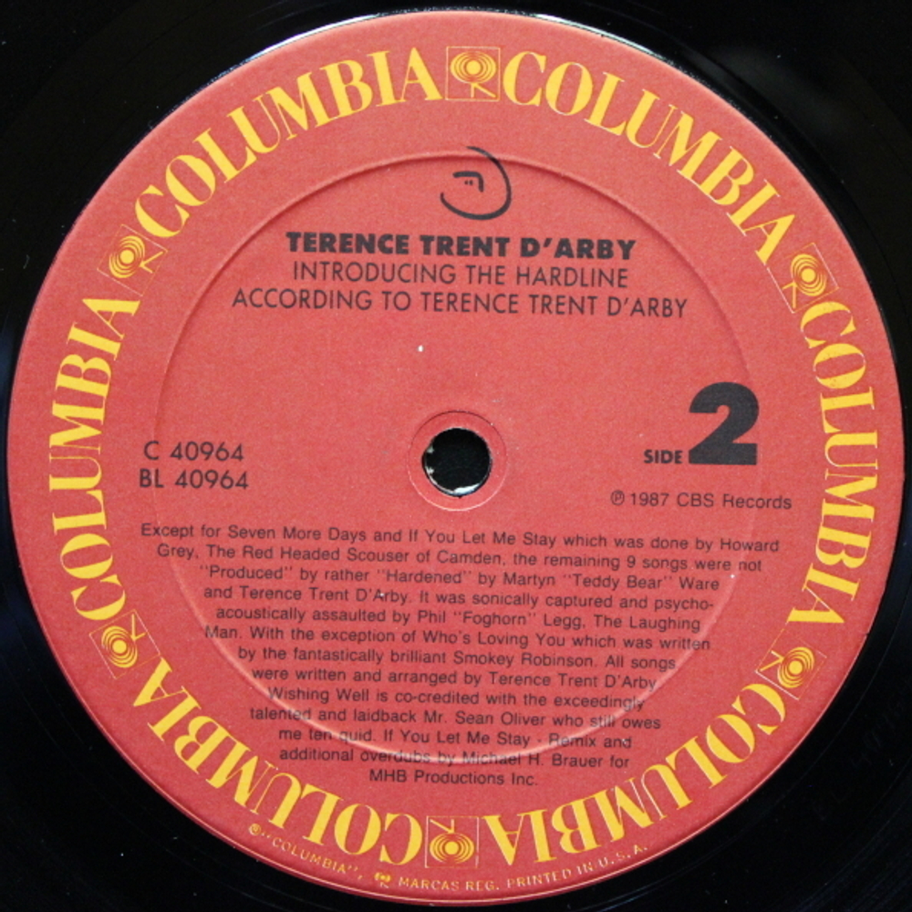 Terence Trent D'Arby / Introducing The Hardline According To Terence Trent D'Arby (LP)