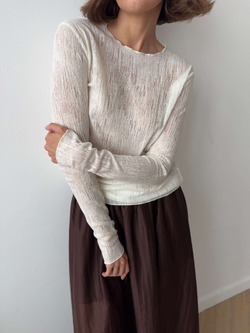 лонгслив VILEN wool молочный