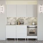 Кухня Севилья 180 см со столешницей (6 модулей), белый ЛДСП