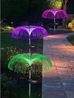 Светильник уличный на солнечной батарее, медуза, фонарь садовый влагозащитный, автоматический