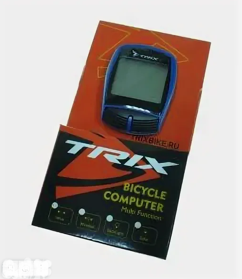 Велокомпьютер TRIX проводной, 13 функций, синий (100)