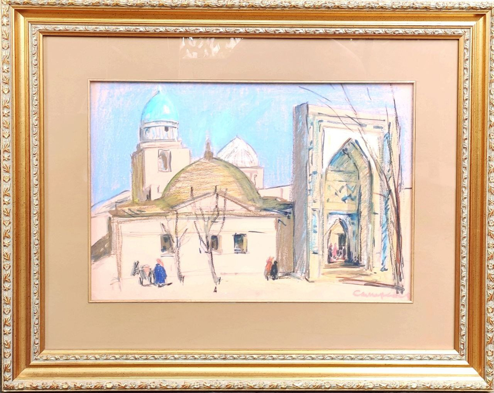 Картина Цветковой В.П. "Самарканд" бумага/карандаш 65х50