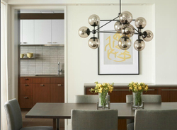 Люстра Modo Chandelier 10 Globes Black