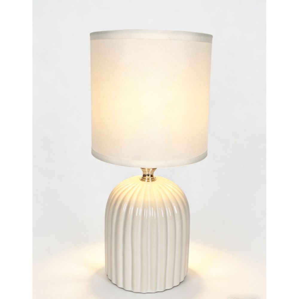 Настольная лампа Rivoli   7548-501 1 х Е14 40 Вт керамика белая с абажуром