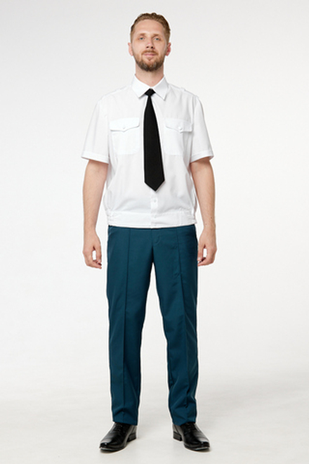 Рубашка МЧС мужская белая, короткий рукав