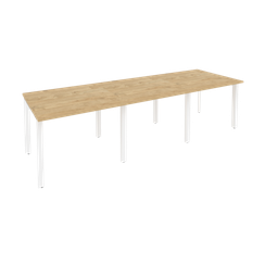 Onix Стол переговорный O.MP-PRG-3.1 Тиквуд Светлый/Металл Белый 2940*980*750