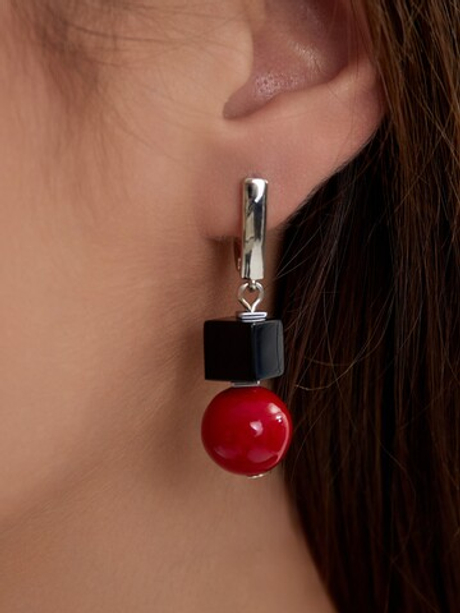 20138860 Серьги Роман с камнем