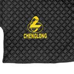 Ковры CHENGLONG (экокожа, черный, черный кант, желтая вышивка)