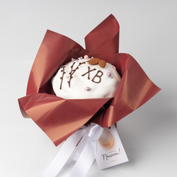 Ванильный кулич с изюмом