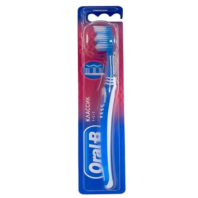ORAL_B Зубная щетка 123 Классик 40 Medium 1шт