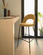 Полубарный стул Mahalia горчично-желтый