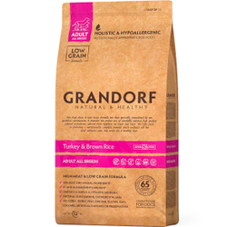 Grandorf Adult All Breeds Turkey&Rice - корм низкозерновой для собак всех пород (индейка с рисом)