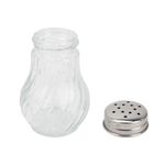 Солонка-перечница 50 мл, BASIC, баночка для специй, стекло/сталь, дисплей, WEGLA (ВЕГЛА), 700224