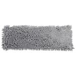 Швабра КОМПЛЕКТ черенок 75-130 см + флаундер 40 см + МОП микрофибра СИНЕЛЬ (ТИП К), PERKLIN (ПЕРКЛИН), 700981