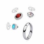 Кольцо - База Qudo Basic small silver 16,5 мм 627041 S