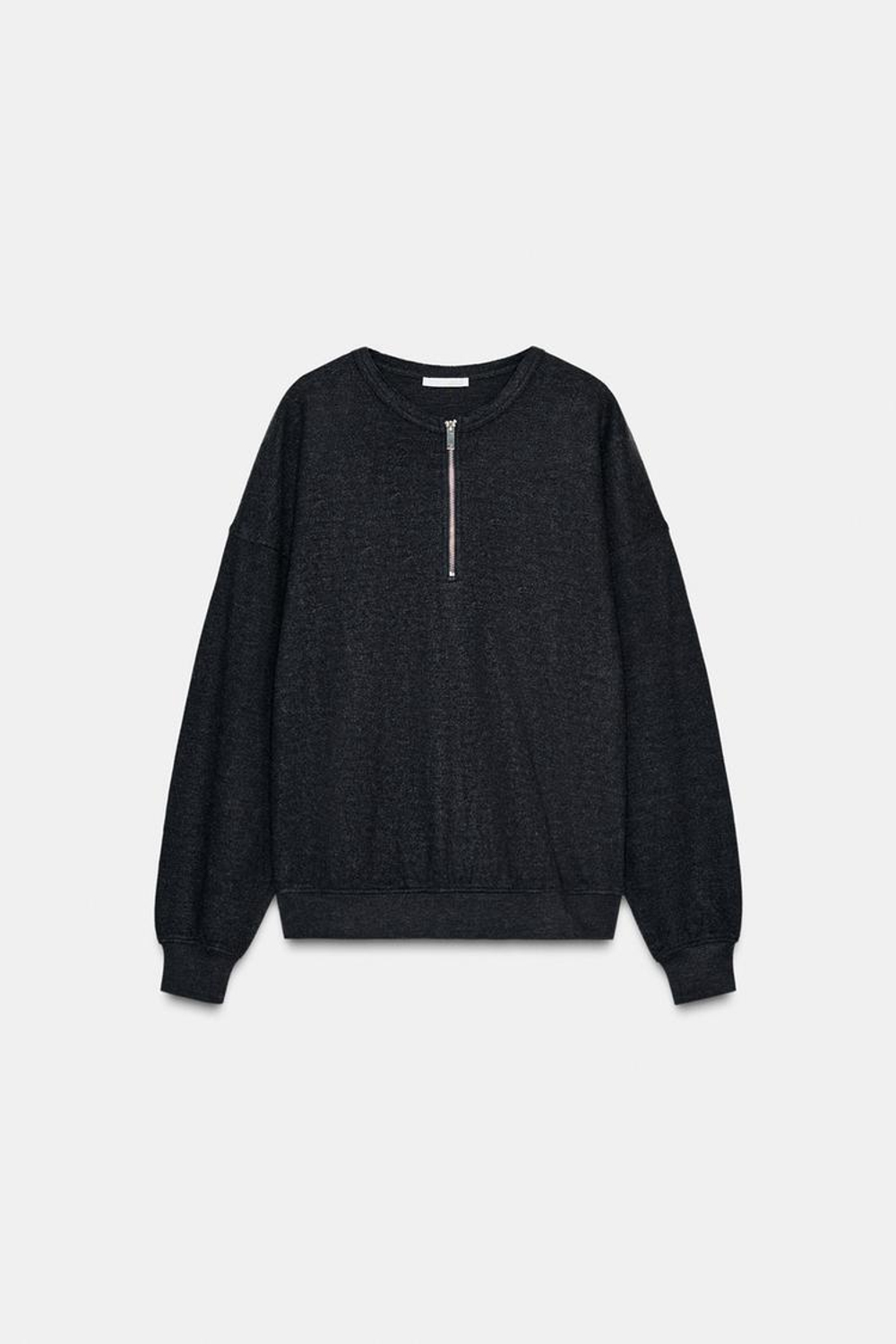 ZARA ТОЛСТОВКА НА МОЛНИИ, ТЕМНО-СЕРЫЙ