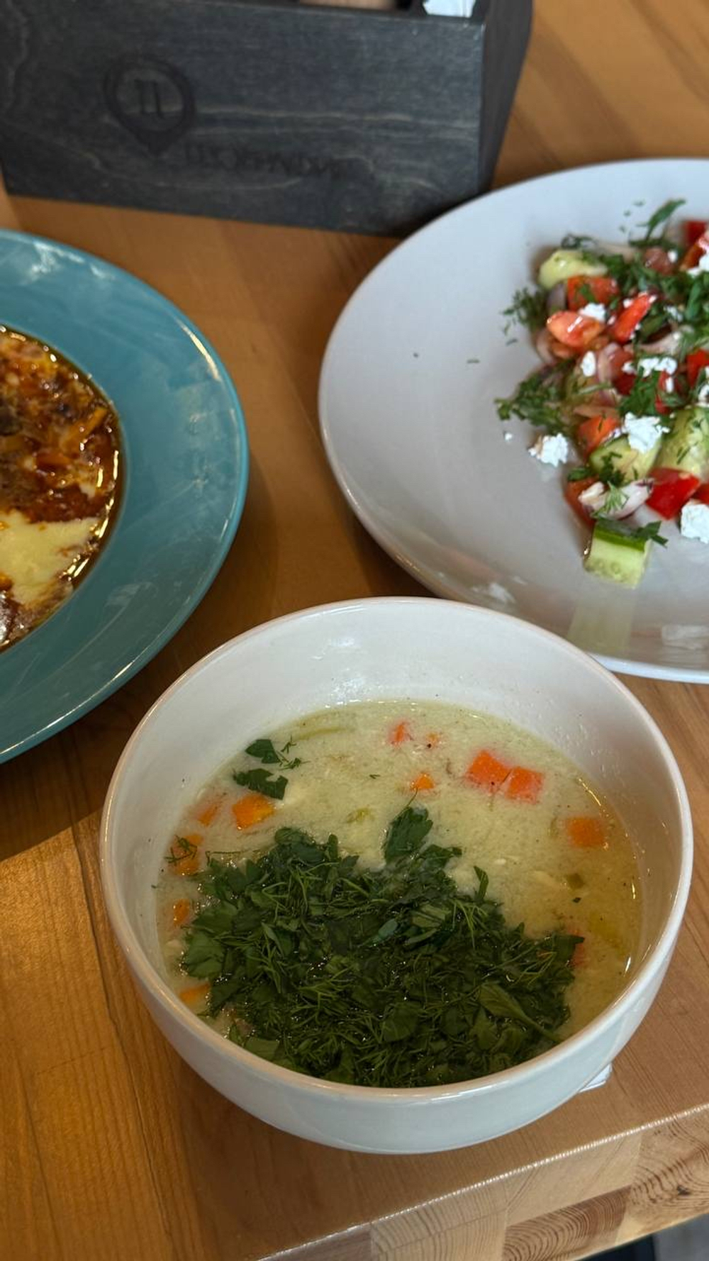 Чорба с курицей и овощами