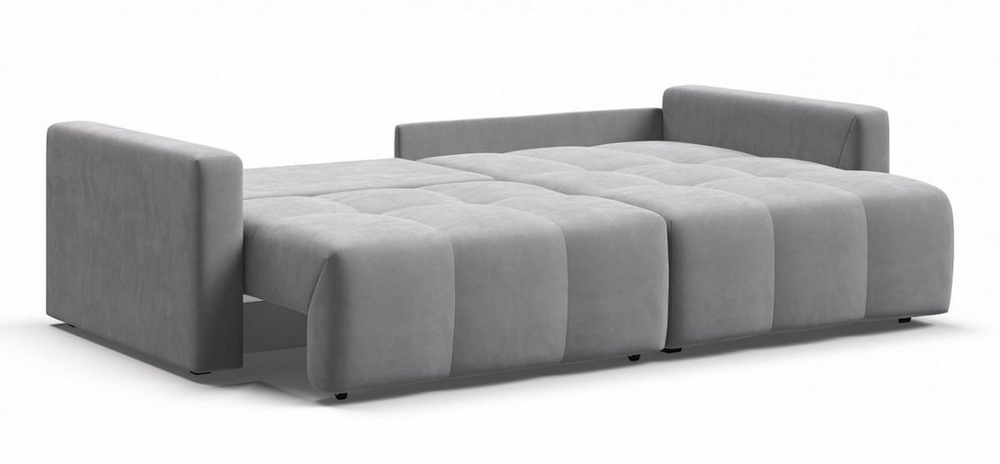 Угловой диван Босс Тренд Велюр Монолит сталь