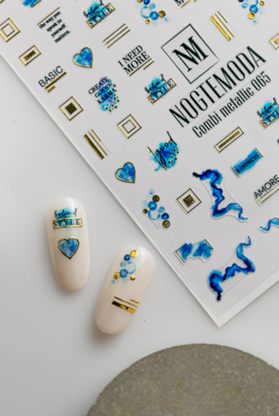 Nogtemoda Наклейки для ногтей Combi Metallic 065