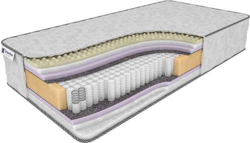 Матрас Dreamline Superior medium/Hard 1000 пружинный 140х195 см