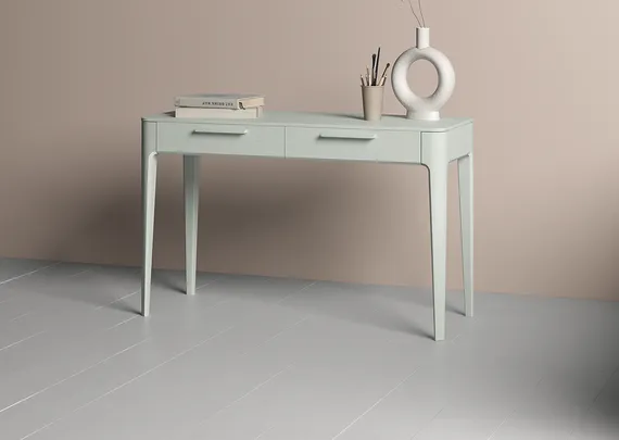 Консоль Type oak 2 ящика ширина 120 см (белый)