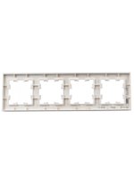 BRITE Рамка 4-местная РУ-4-2-Бр стекло розовый матовый IEK