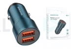 Автомобильное зарядное устройство АЗУ 2USB BOROFONE BZ19 Wisdom 2400 mAh (черный)