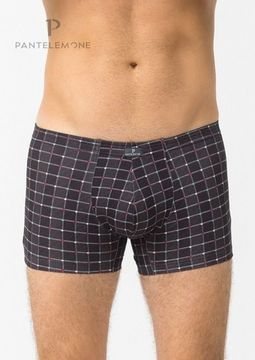 Трусы мужские боксеры Pantelemone PMH-1336, клетка серая