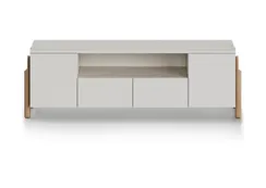 Тумба Basic под ТВ с нишей ширина 170 см (дымка)