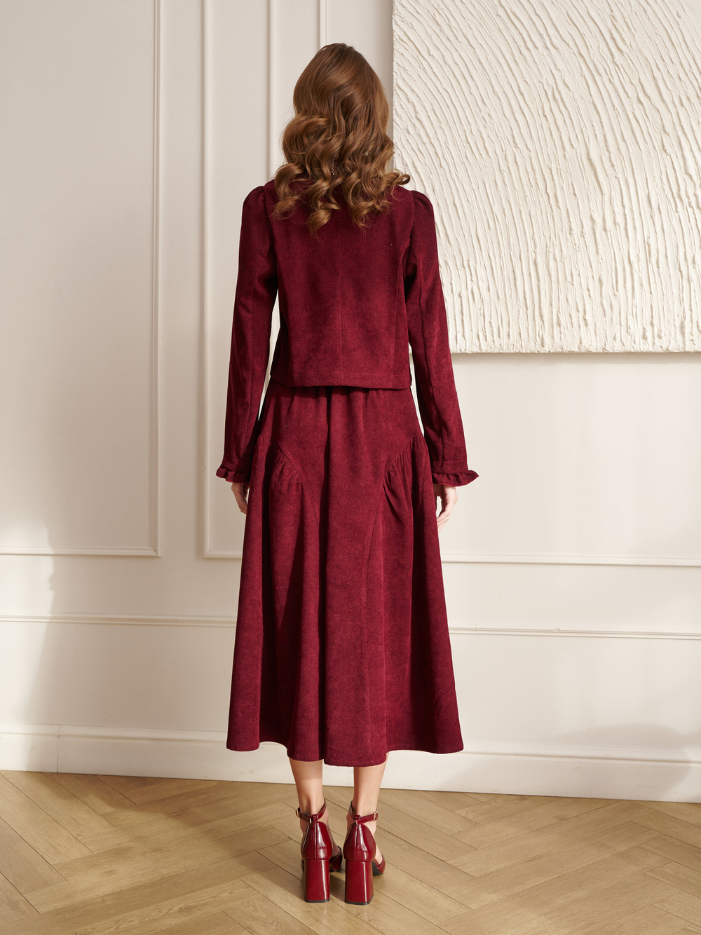 Жакет вельвет укороченный