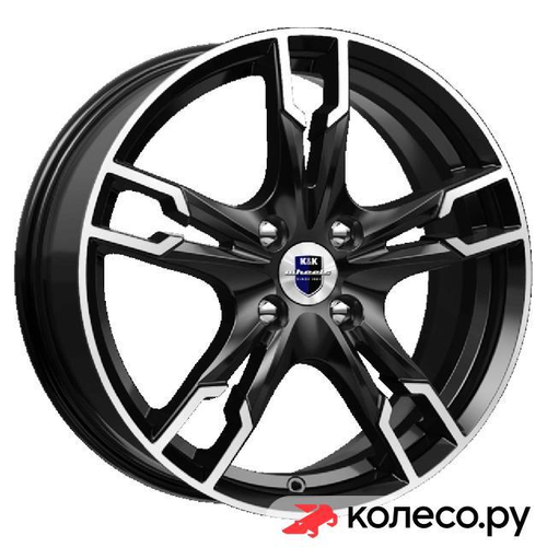 Солар-оригинал (КС875) 7x17/5*114.3 D67.1 ET48.5 Алмаз-черный