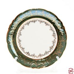 Набор тарелок Зеленый лист Мария Тереза 25 см (6 шт)