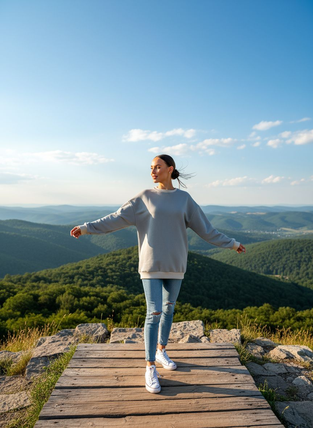 Свитшот женский оверсайз хлопок толстовка