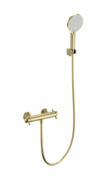 Смеситель для душа с термостатом WONZON & WOGHAND Strato, Брашированное золото (WW-B2048-A-BG)