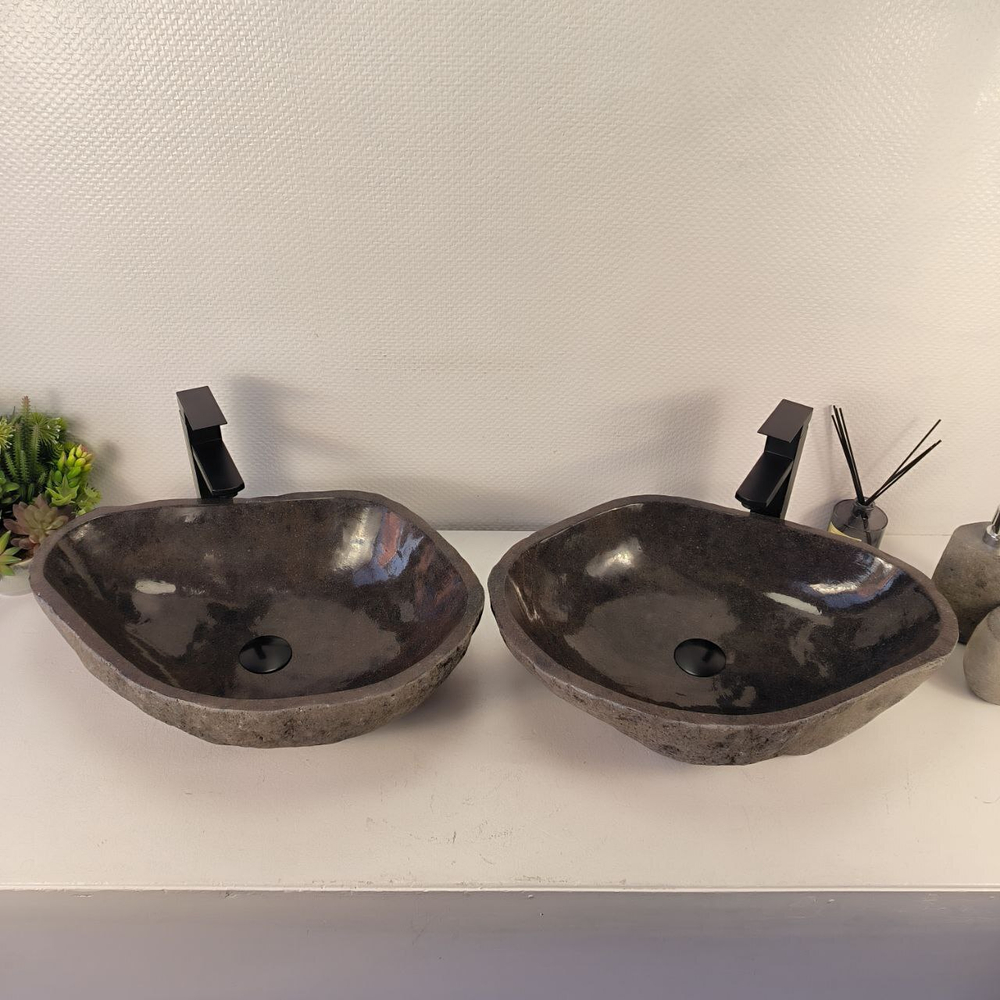 Раковина из речного камня ПАРА! RS-65475 57*42*15 0866