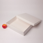 Коробка крышка-дно 40x9x30, белый, картон