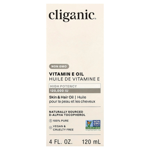 Cliganic, масло с витамином E, 120 мл (4 жидк. унции)