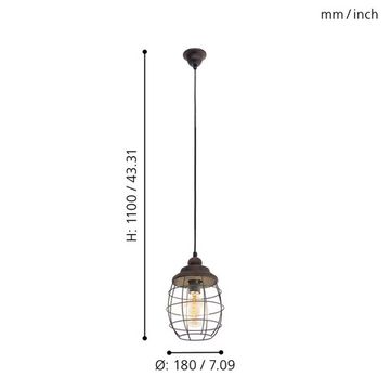 Подвес 1*E27 49219 коричневая патина BAMPTON Eglo