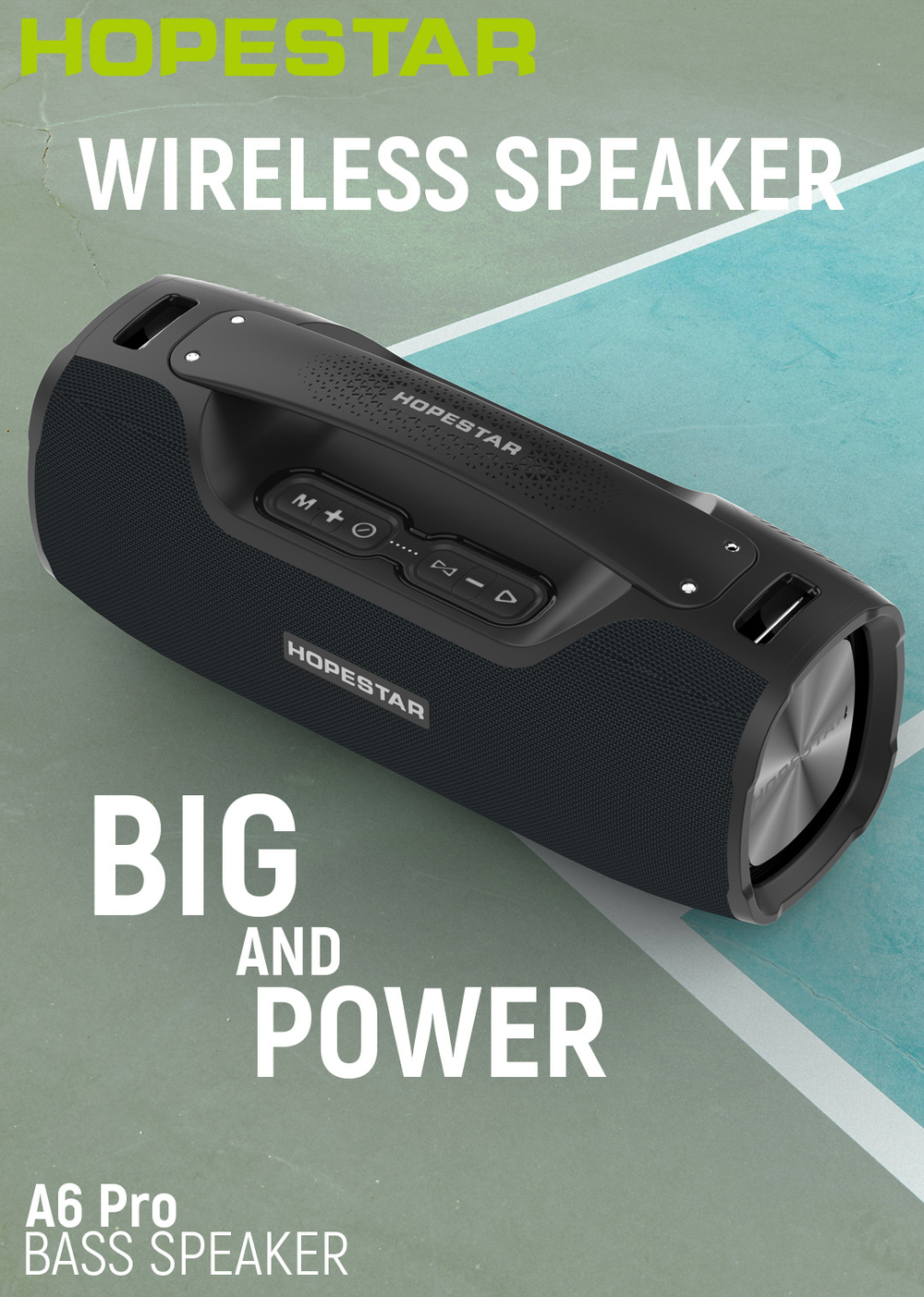 Беспроводная колонка Hopestar A6 Pro (55W BassSpeaker)