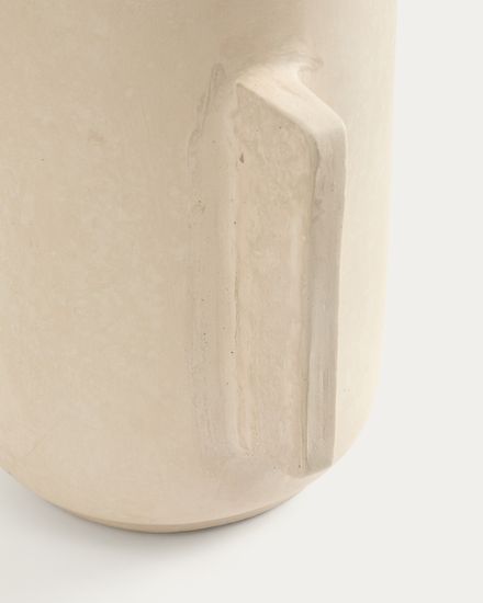 Ваза из папье-маше Mireni бежевая 38 см