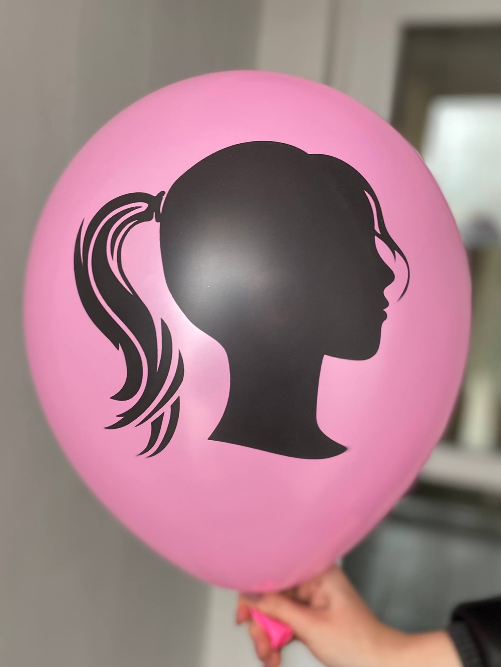 Воздушный шар с рисунком С днём рождения, Барби Barbie 35см ПАЛИТРА №4352