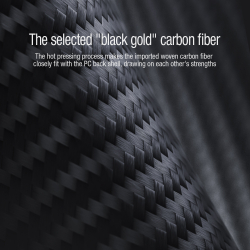 Чехол от Nillkin для смартфона Samsung Galaxy S23, серия Synthetic Fiber S (покрытие синтетический карбон), полуавтоматическая конструкция сдвижной крышки