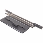 Швабра с насадкой из микрофибры на липучке силиконовое основание